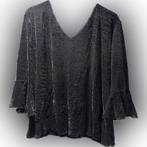 Fairy Core Dark Grey Top